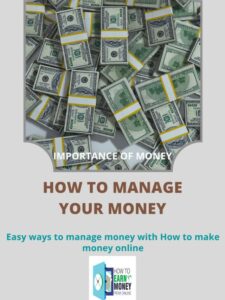 How to manage your money